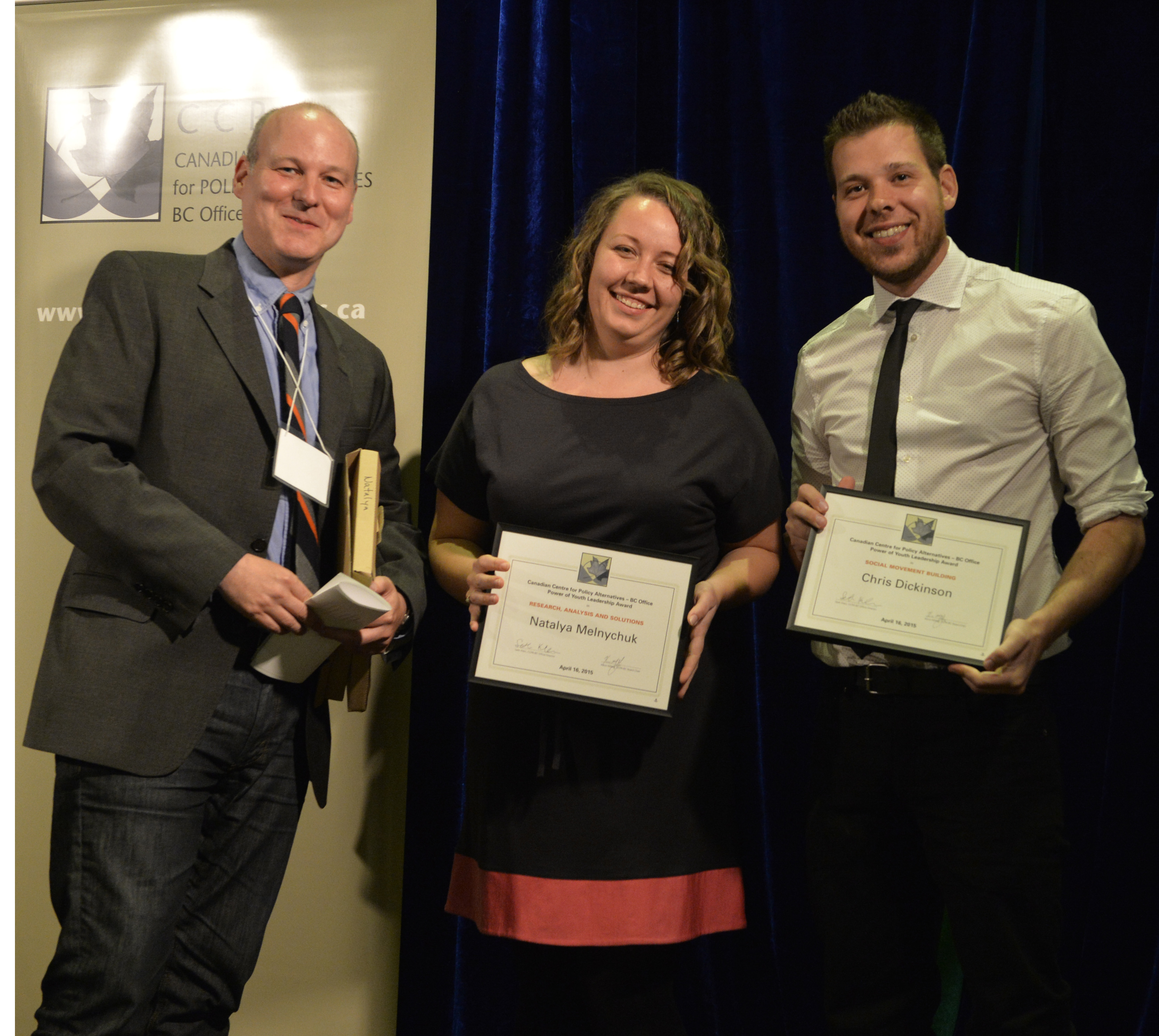 CCPA-BC Power of Youth Award Winners 2015