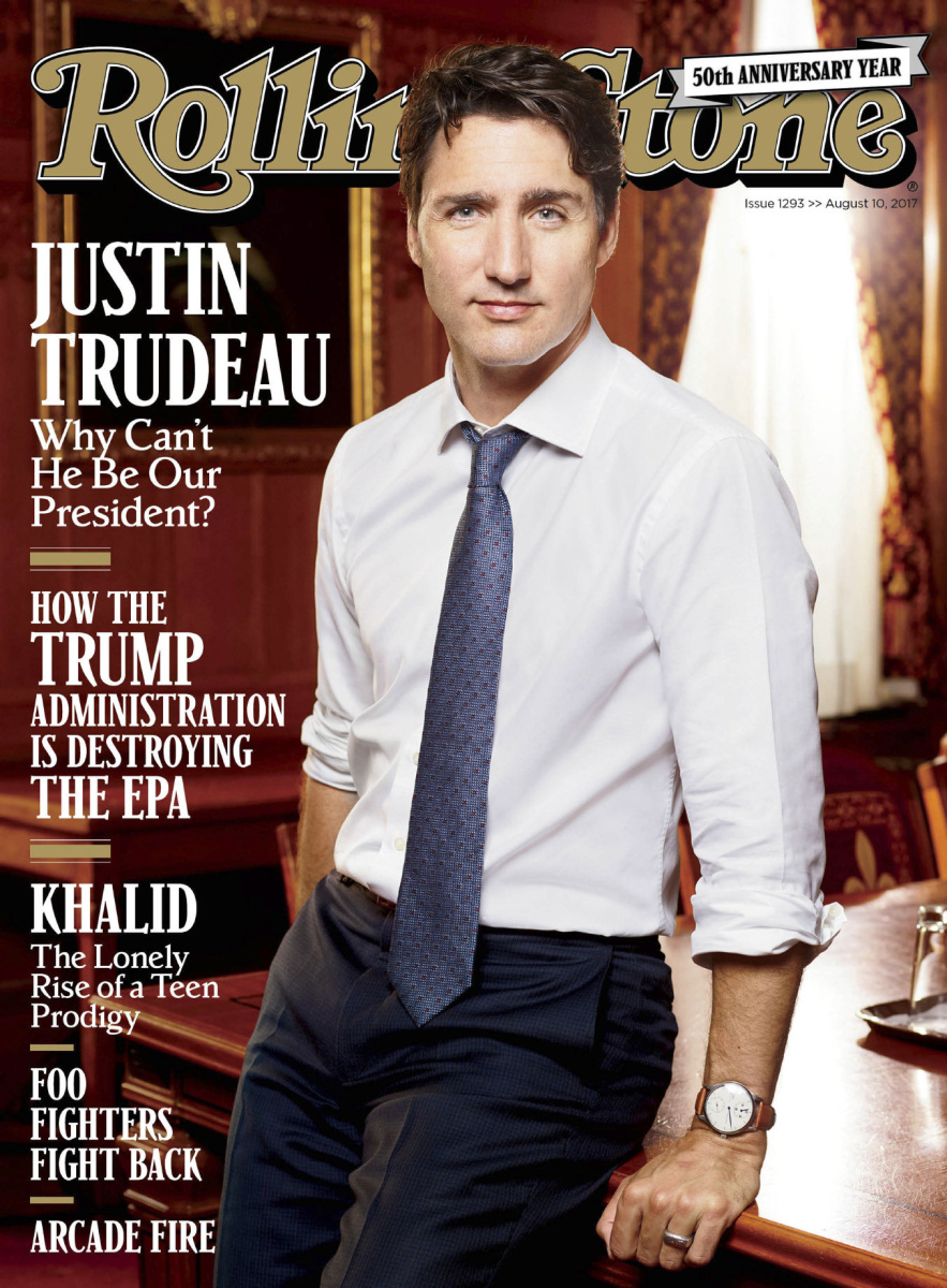 Justin Trudeau Rolling Stone cover