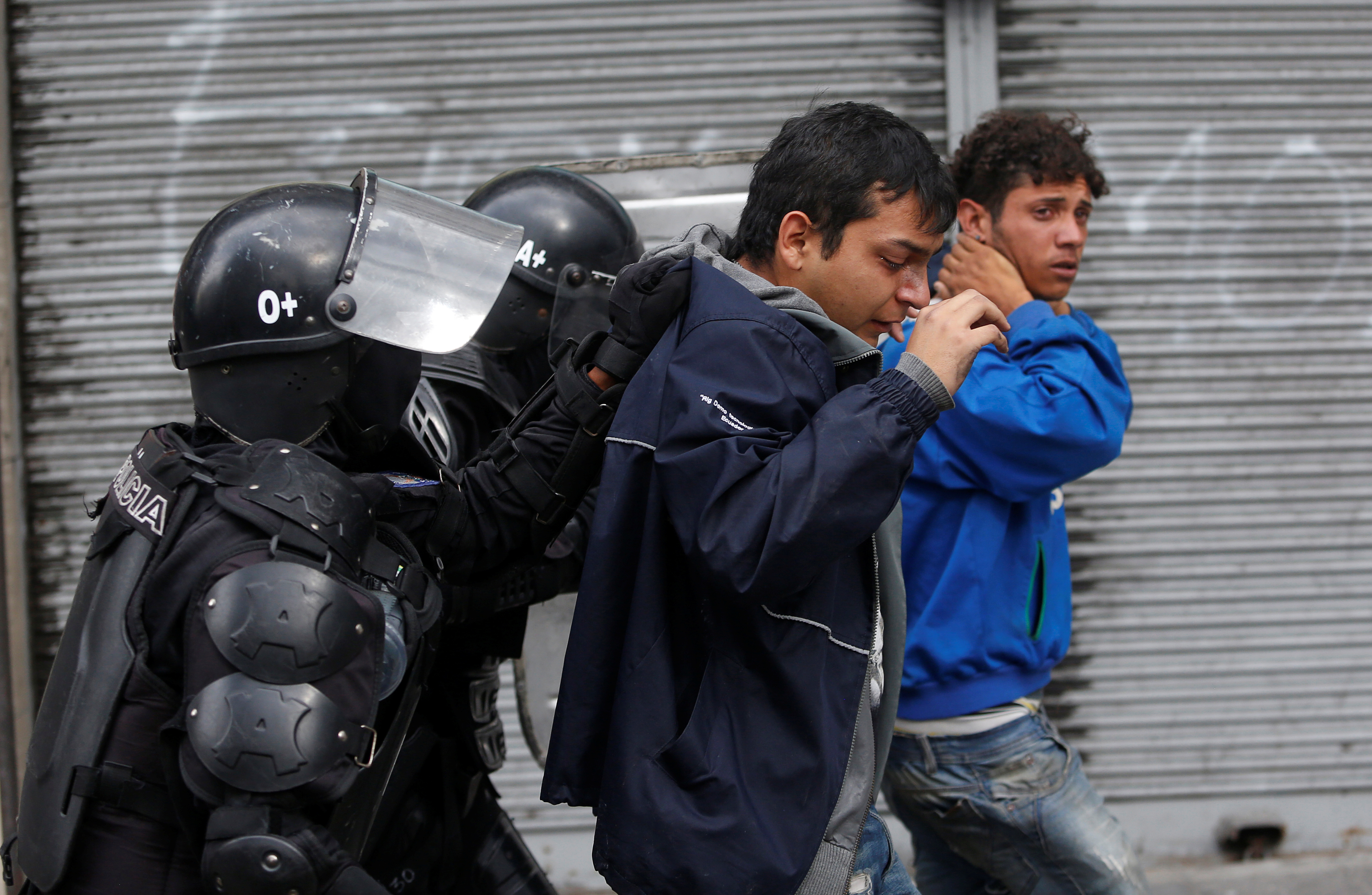 Two people are arrested by police in Ecuador