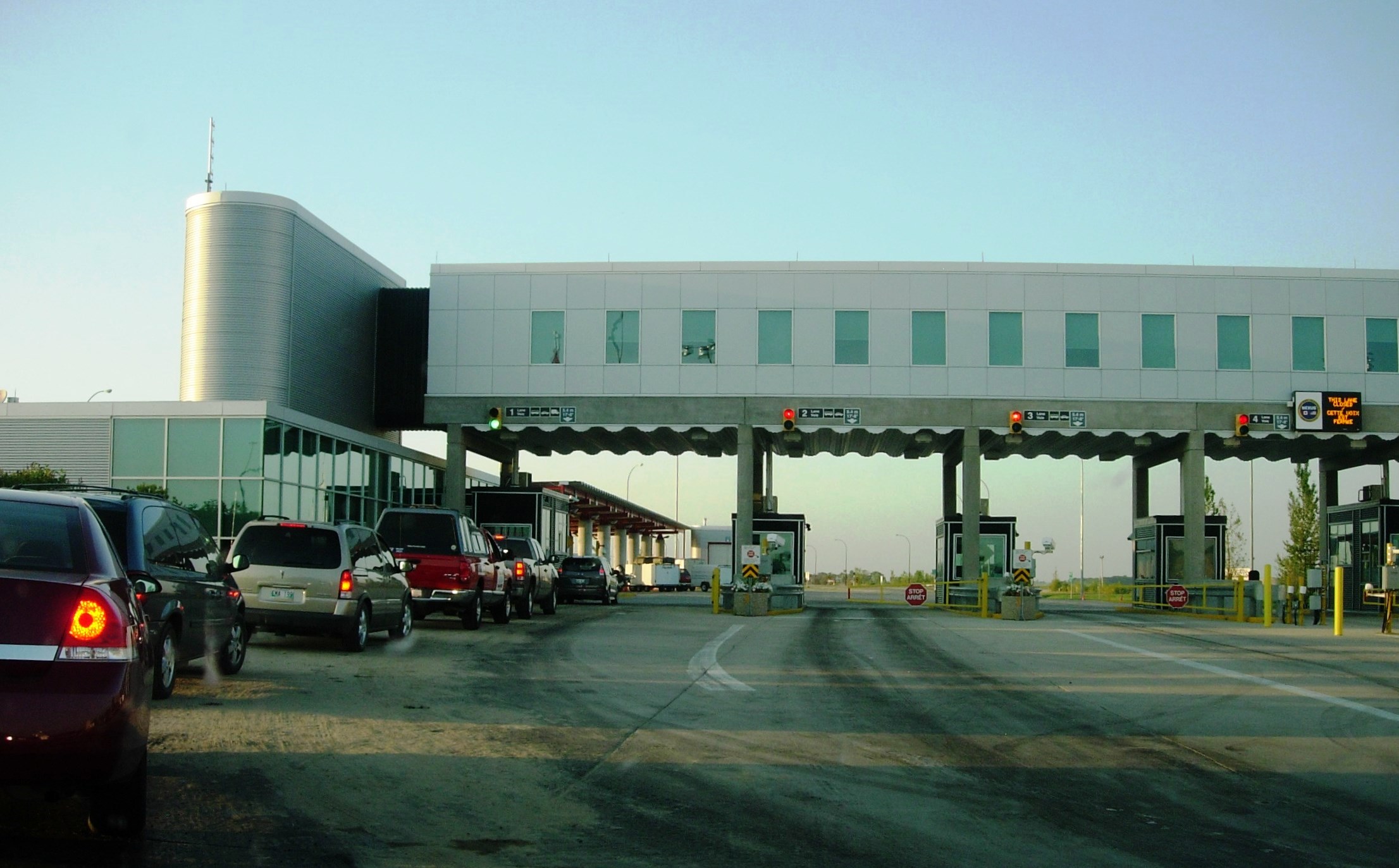 Emerson, Manitoba border crossing.
