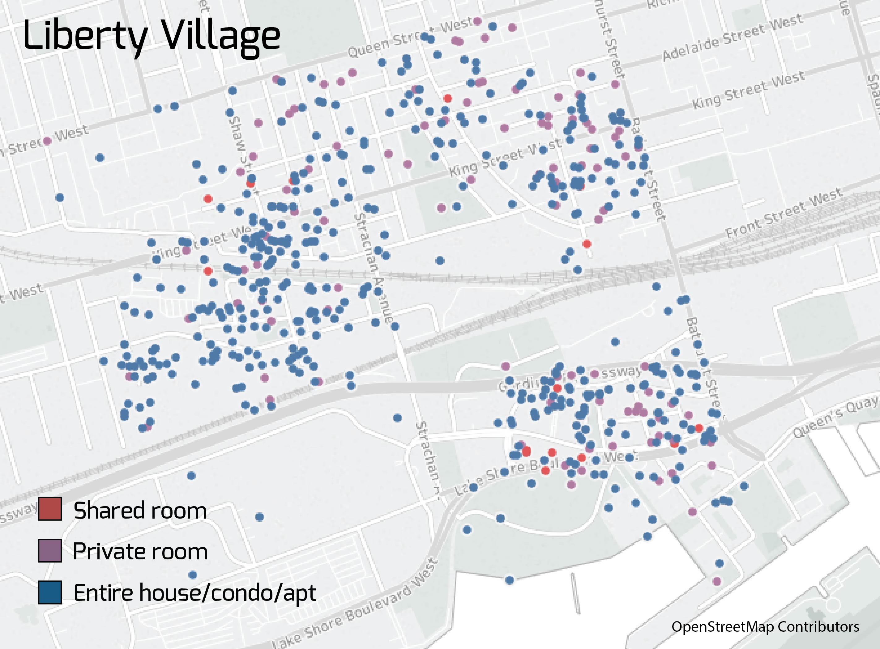 Toronto liberty village map