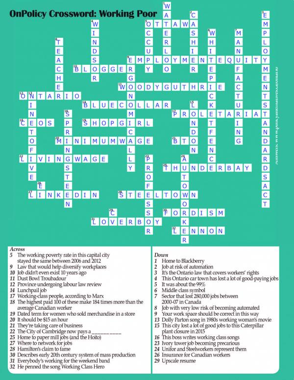 CCPA ON OnPolicy Crossword answers